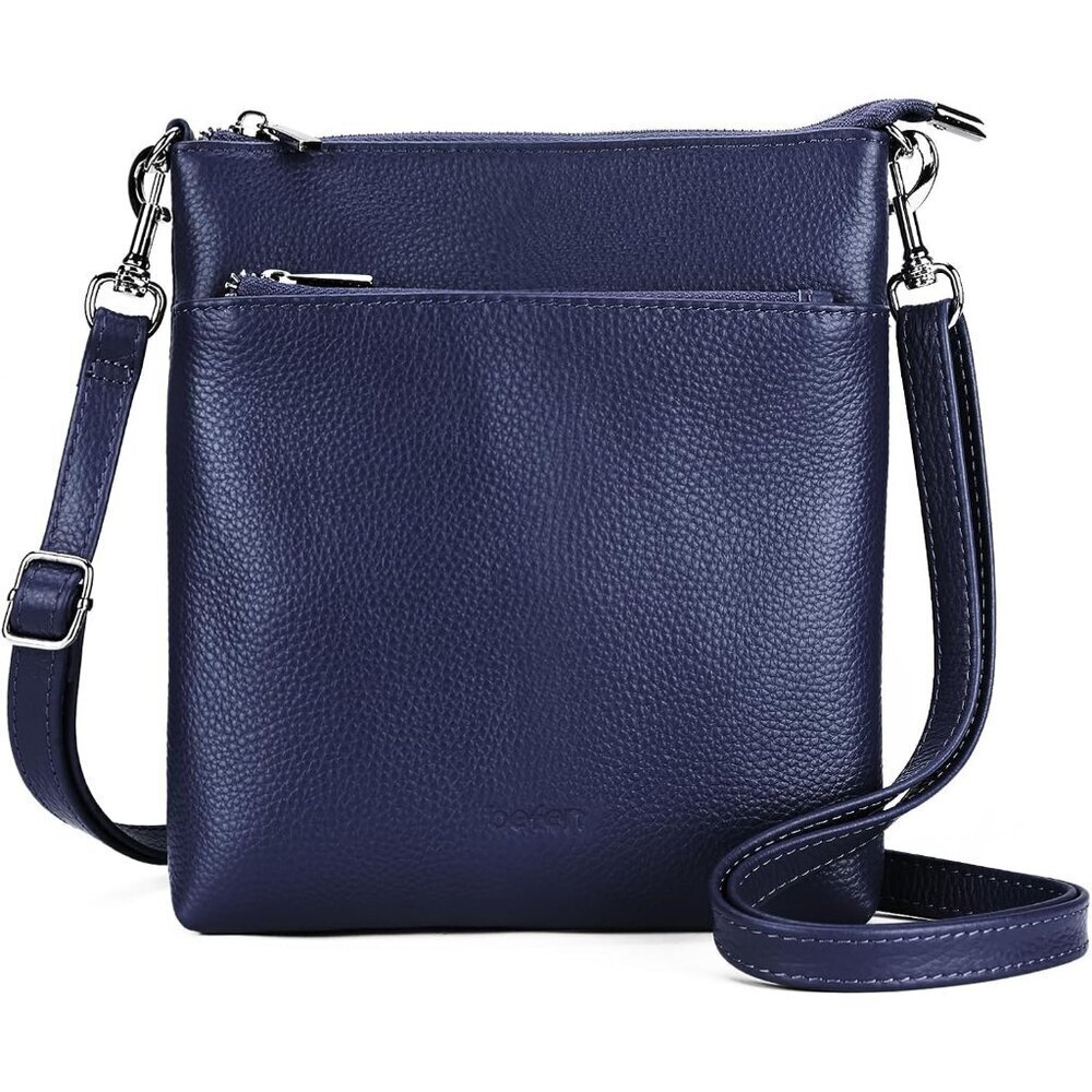 Leather Small Crossbody Purse Women Travel Office Casual Nylon Pocket
